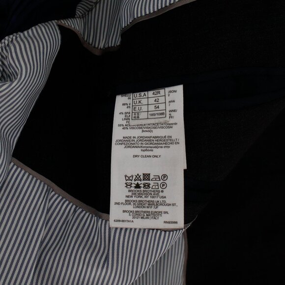 Brooks Brothers Sport Coat Mens 42R Explorer Fitzgerald Fit Business dark gray - Picture 10 of 14